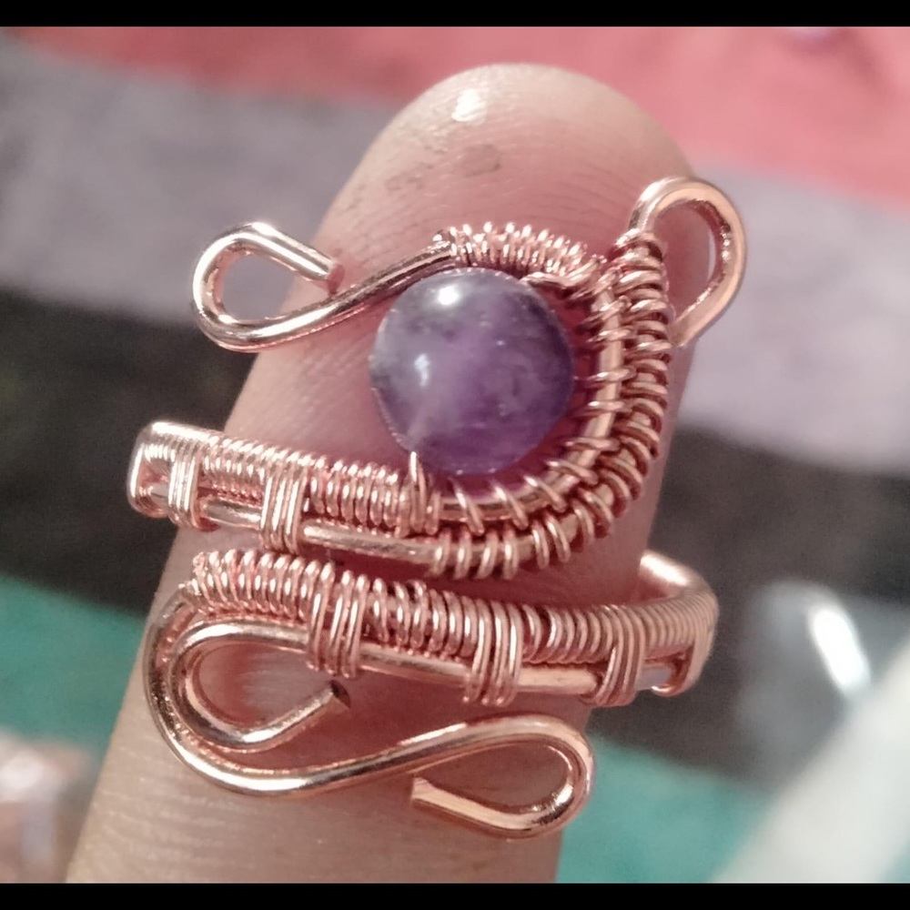 Ring handmade copper new style color